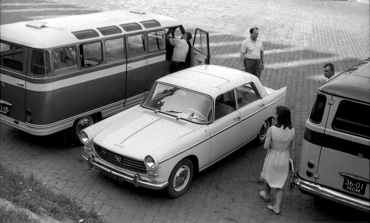 Франция, № 462 EM 78 — Peugeot 404 '60-75; Москва — Старые фотографии
