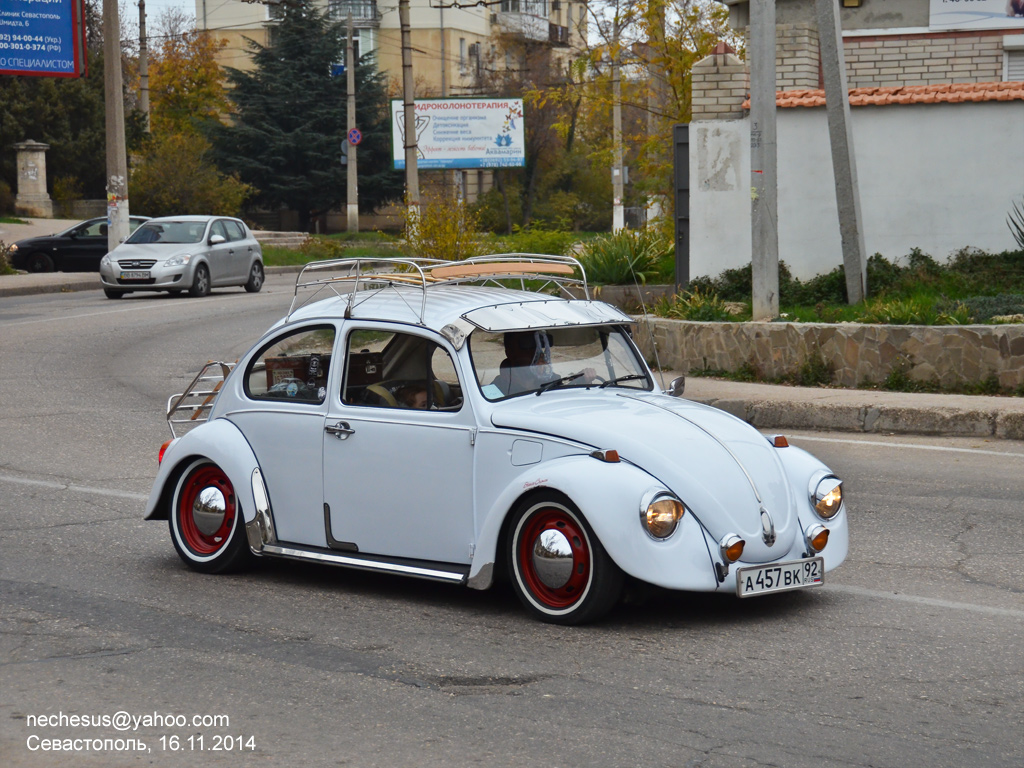 Севастополь, № А 457 ВК 92 — Volkswagen Käfer (общая модель)