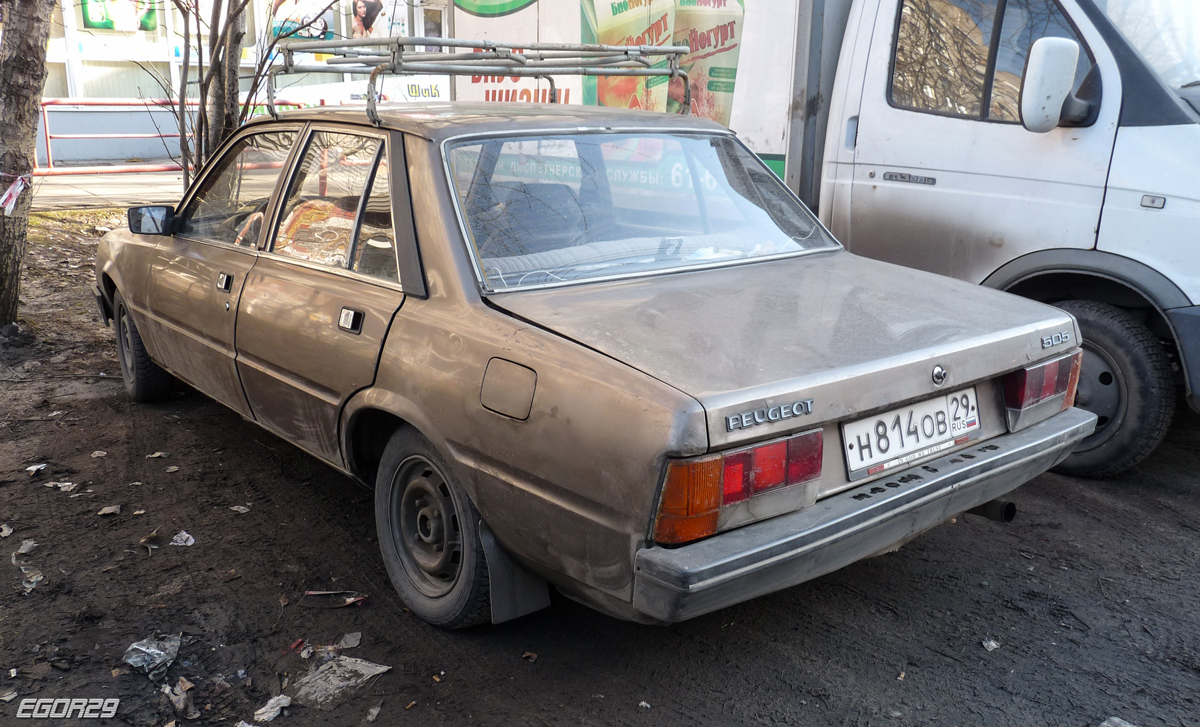 Архангельская область, № Н 814 ОВ 29 — Peugeot 505 '79-86