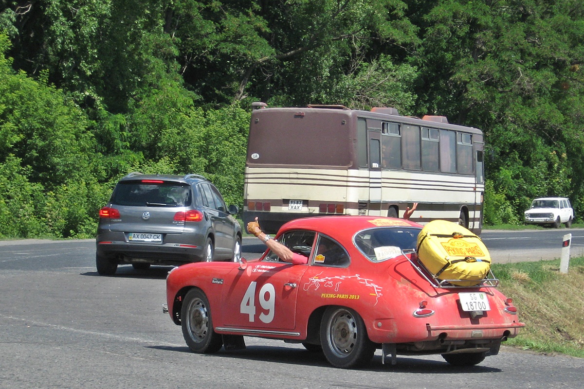Швейцария, № SG 18700 — Porsche 356SC '63-65; Ралли Пекин — Париж (Швейцария)