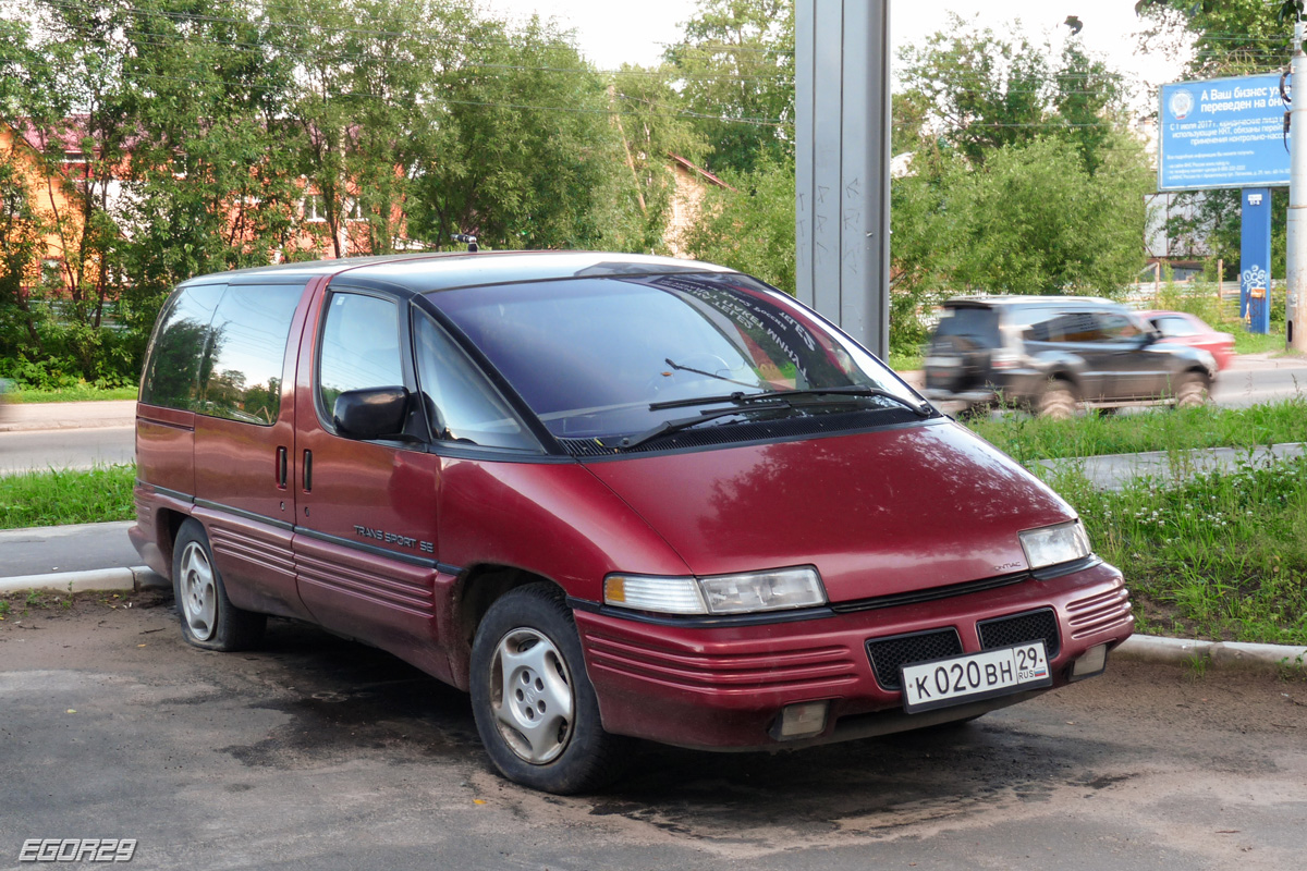 Архангельская область, № К 020 ВН 29 — Pontiac Trans Sport '89-94