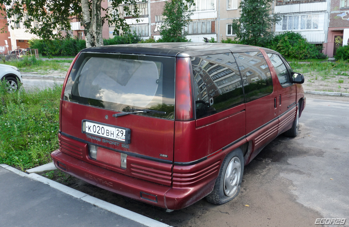 Архангельская область, № К 020 ВН 29 — Pontiac Trans Sport '89-94