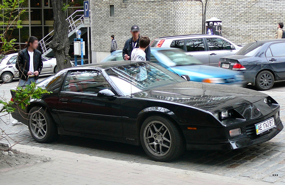 Днепропетровская область, № АЕ 1763 ВТ — Chevrolet Camaro (3G) '82-92