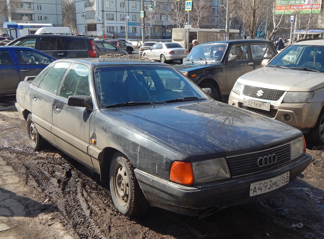 Самарская область, № А 493 МС 163 — Audi 100 (C3) '82-91