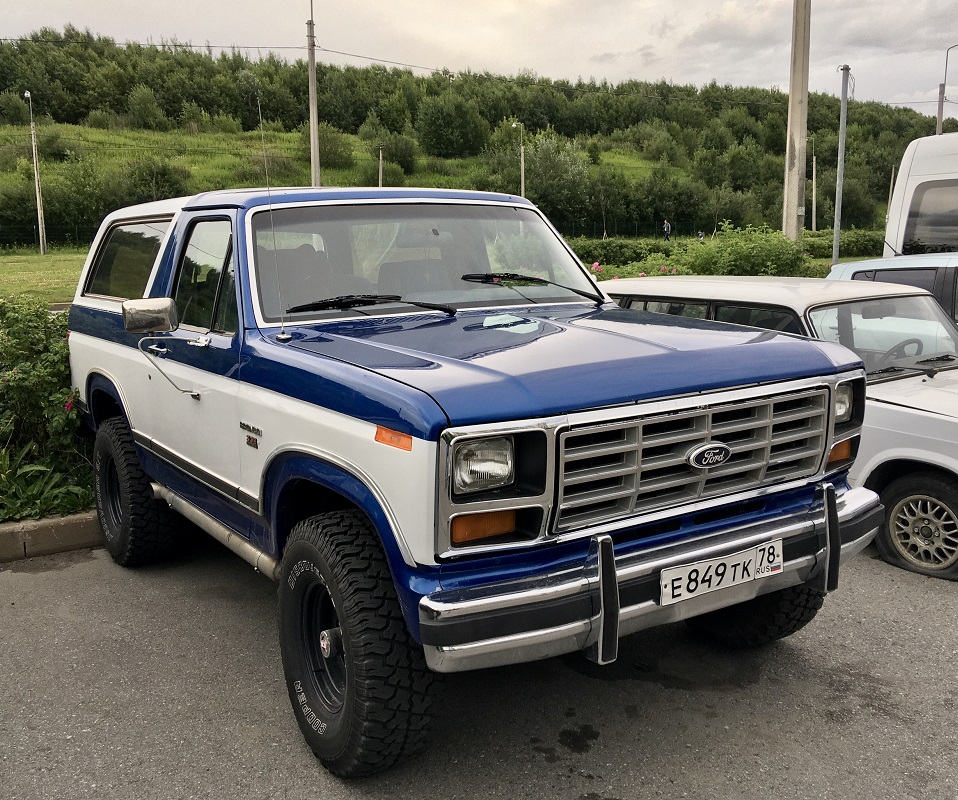 Санкт-Петербург, № Е 849 ТК 78 — Ford Bronco (3G) '80-86
