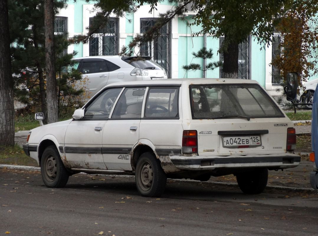 Приморский край, № А 042 ЕВ 125 — Subaru Leone (3G) '84-94