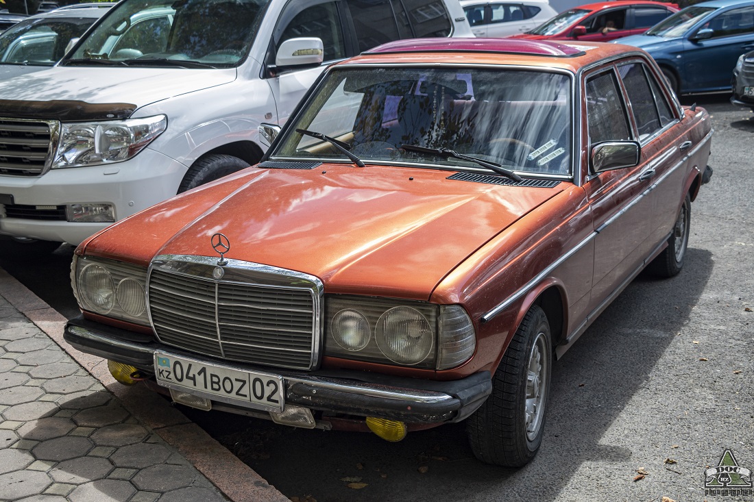 Алматы, № 041 BOZ 02 — Mercedes-Benz (W123) '76-86