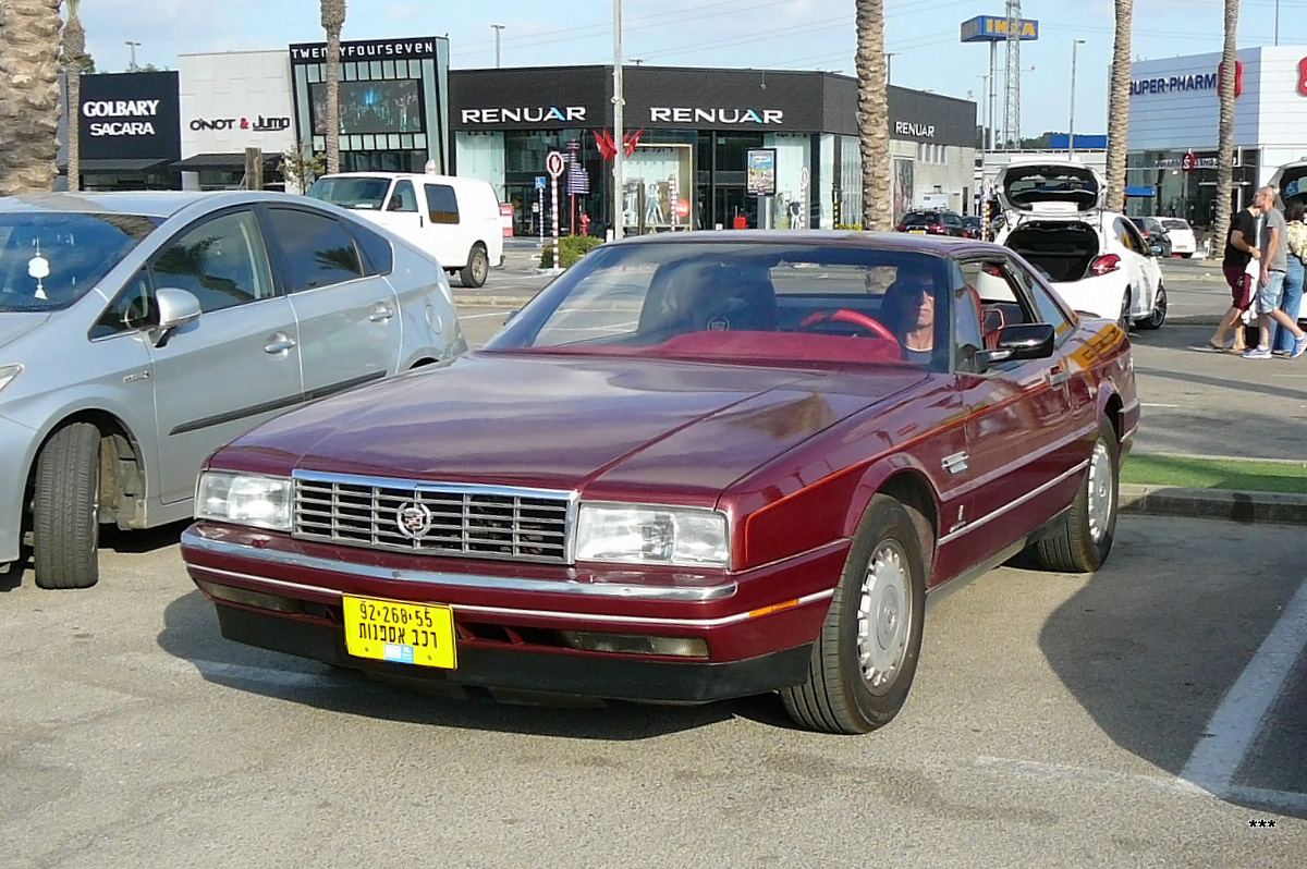 Израиль, № 92-268-55 — Cadillac Allanté '87–93