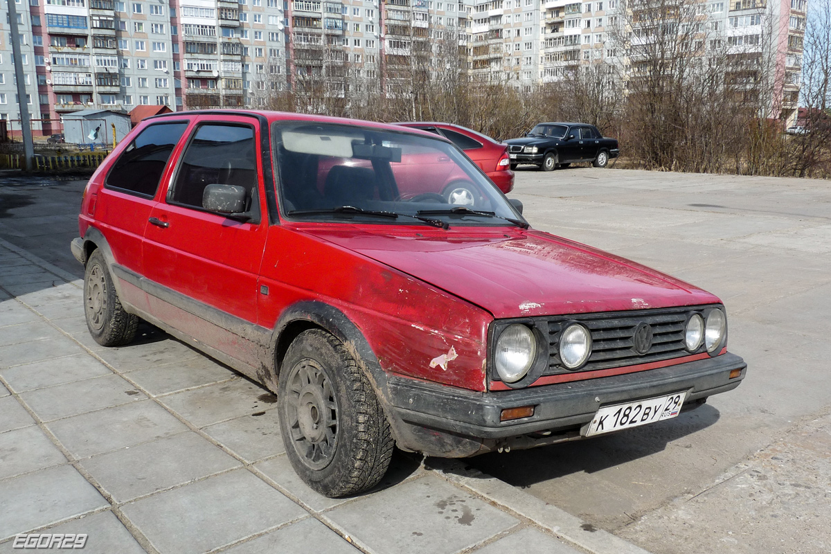 Архангельская область, № К 182 ВУ 29 — Volkswagen Golf (Typ 19) '83-92