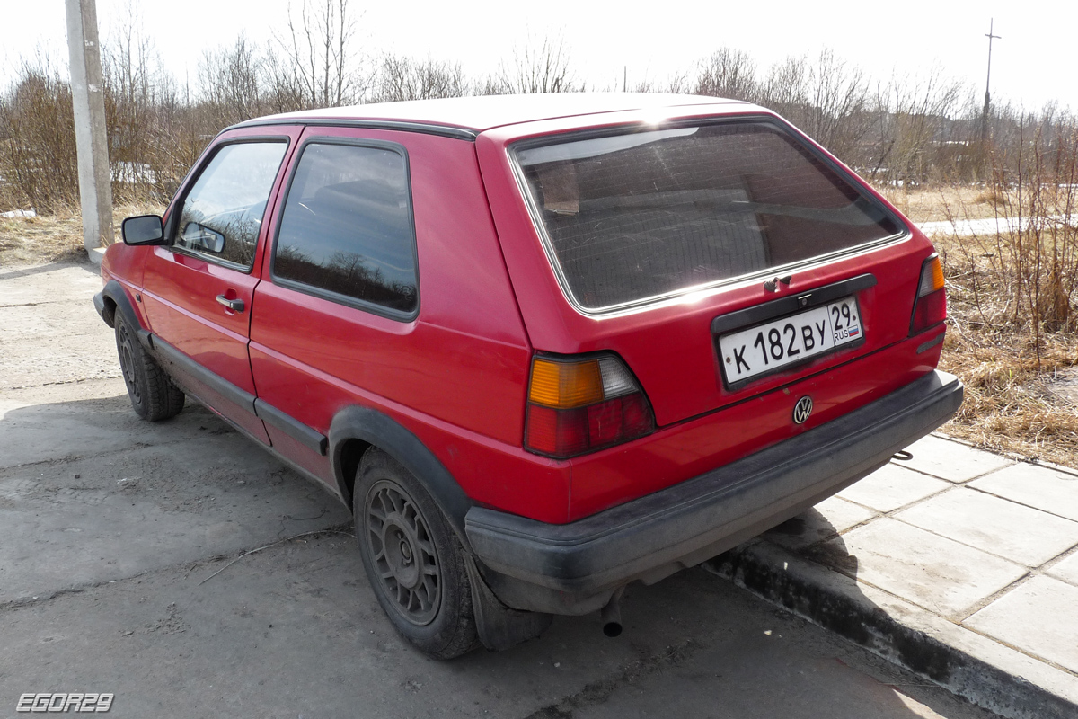 Архангельская область, № К 182 ВУ 29 — Volkswagen Golf (Typ 19) '83-92
