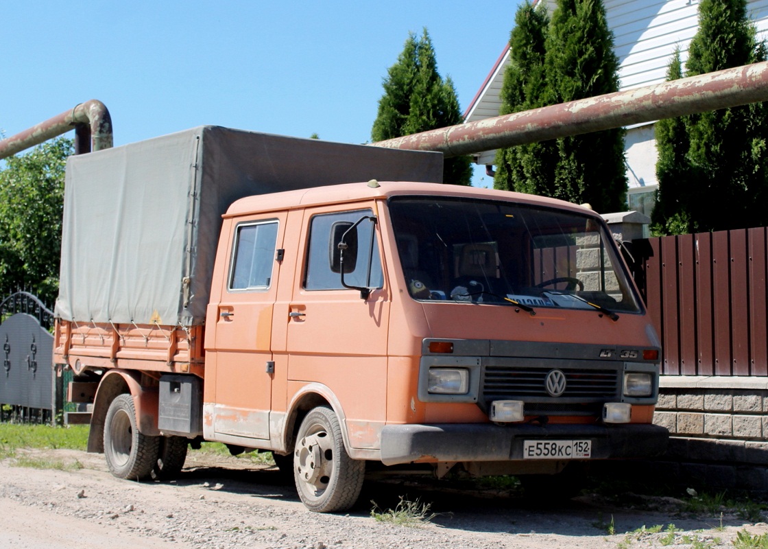 Нижегородская область, № Е 558 КС 152 — Volkswagen LT '75-96