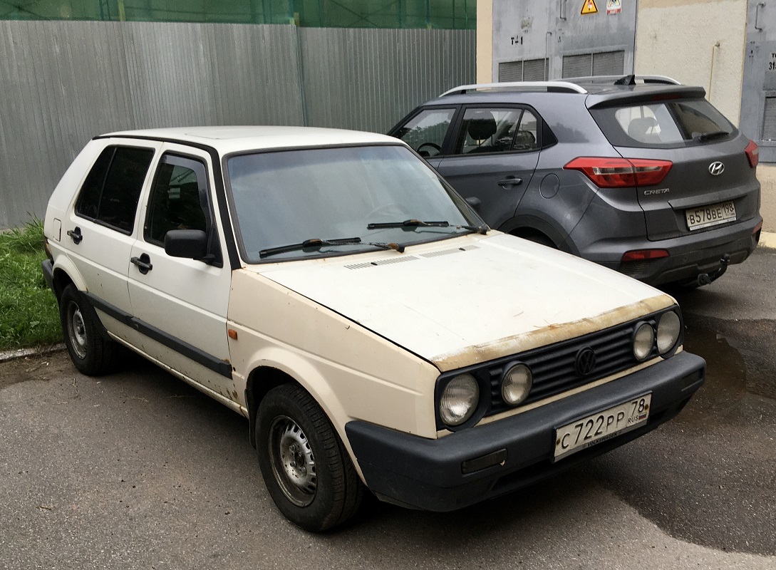 Санкт-Петербург, № С 722 РР 78 — Volkswagen Golf (Typ 19) '83-92