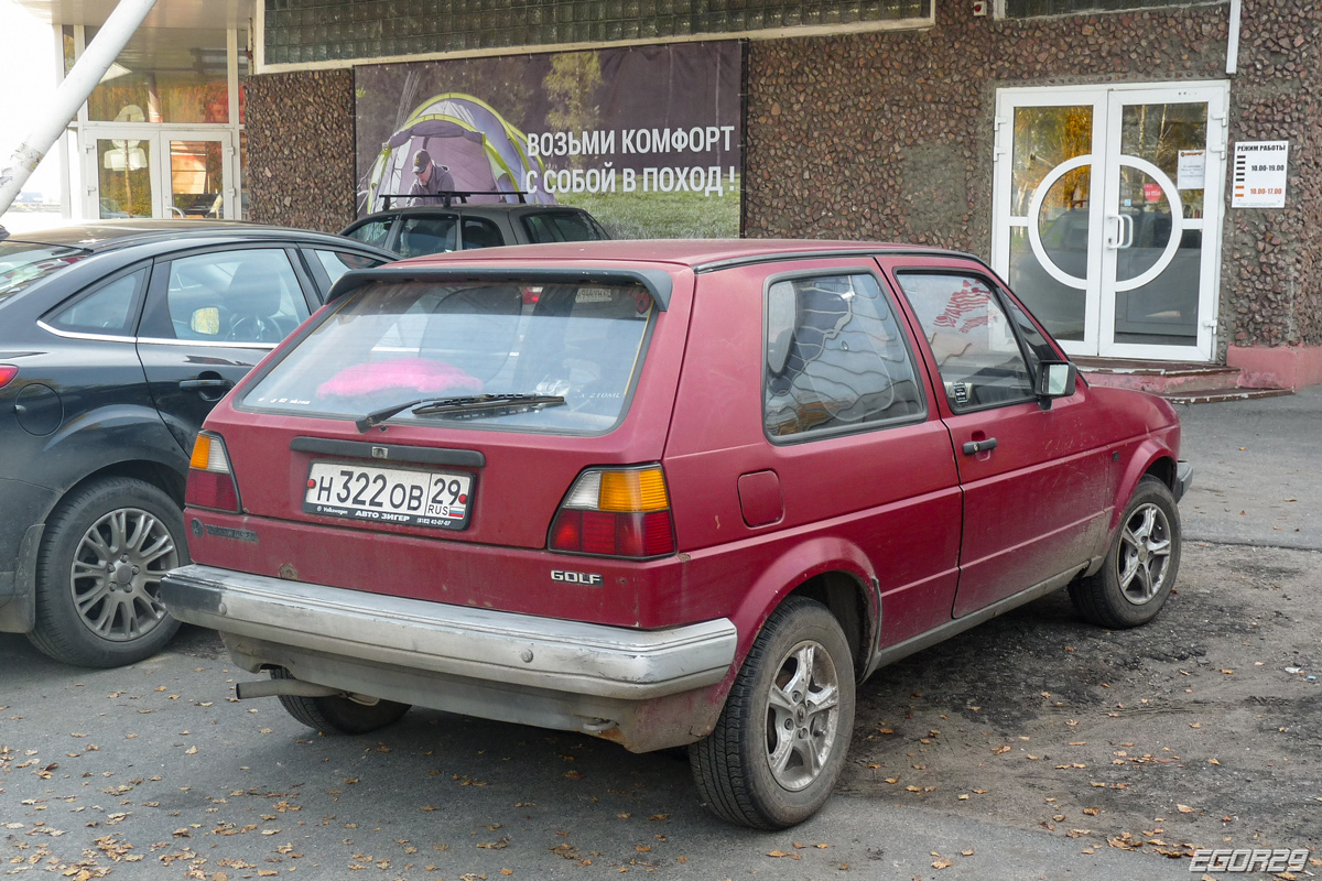 Архангельская область, № Н 322 ОВ 29 — Volkswagen Golf (Typ 19) '83-92