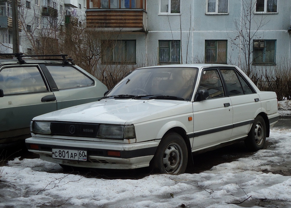 Псковская область, № С 801 АР 60 — Nissan Sunny (B12) '85-90