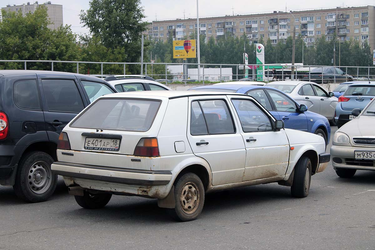 Удмуртия, № Е 401 АР 18 — Volkswagen Golf (Typ 19) '83-92