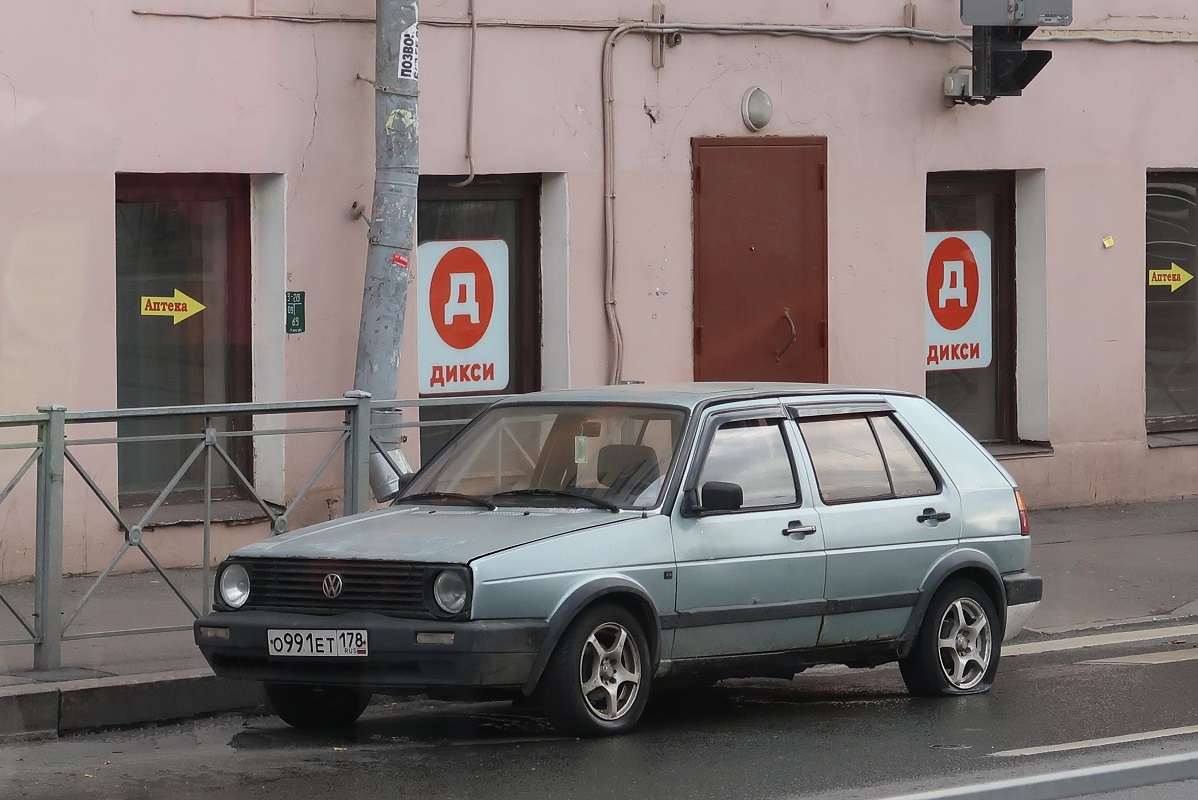Санкт-Петербург, № О 991 ЕТ 178 — Volkswagen Golf (Typ 19) '83-92