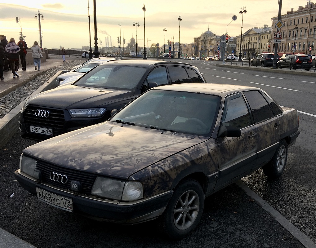 Санкт-Петербург, № А 668 УС 178 — Audi 100 (C3) '82-91