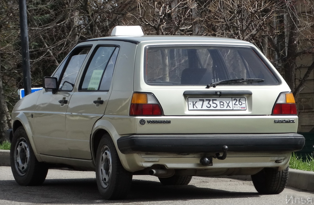 Ставропольский край, № К 735 ВХ 26 — Volkswagen Golf (Typ 19) '83-92