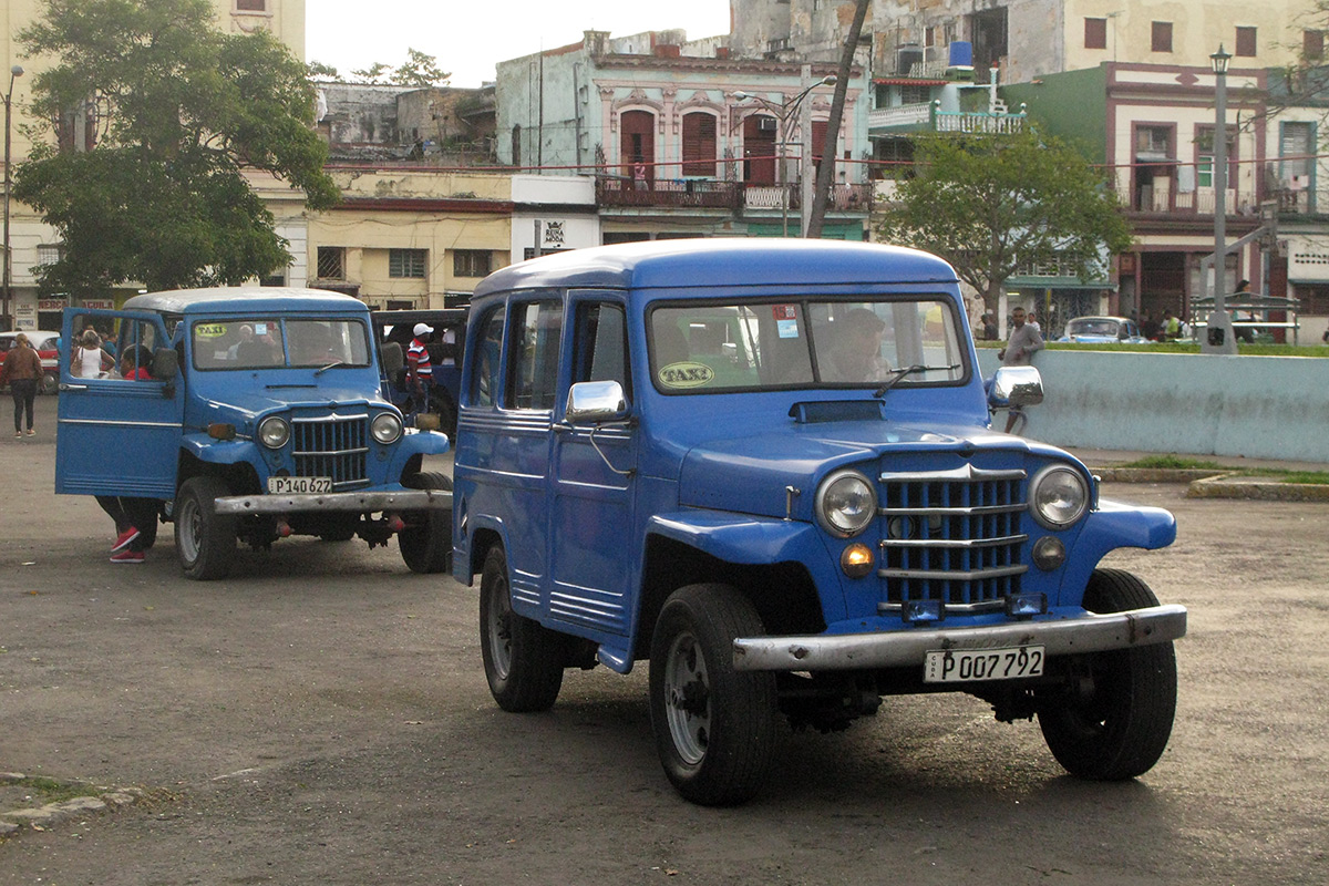 Куба, № P 140 627 — Willys Jeep Station Wagon '49-53; Куба, № P 007 792 — Willys Jeep Station Wagon '49-53