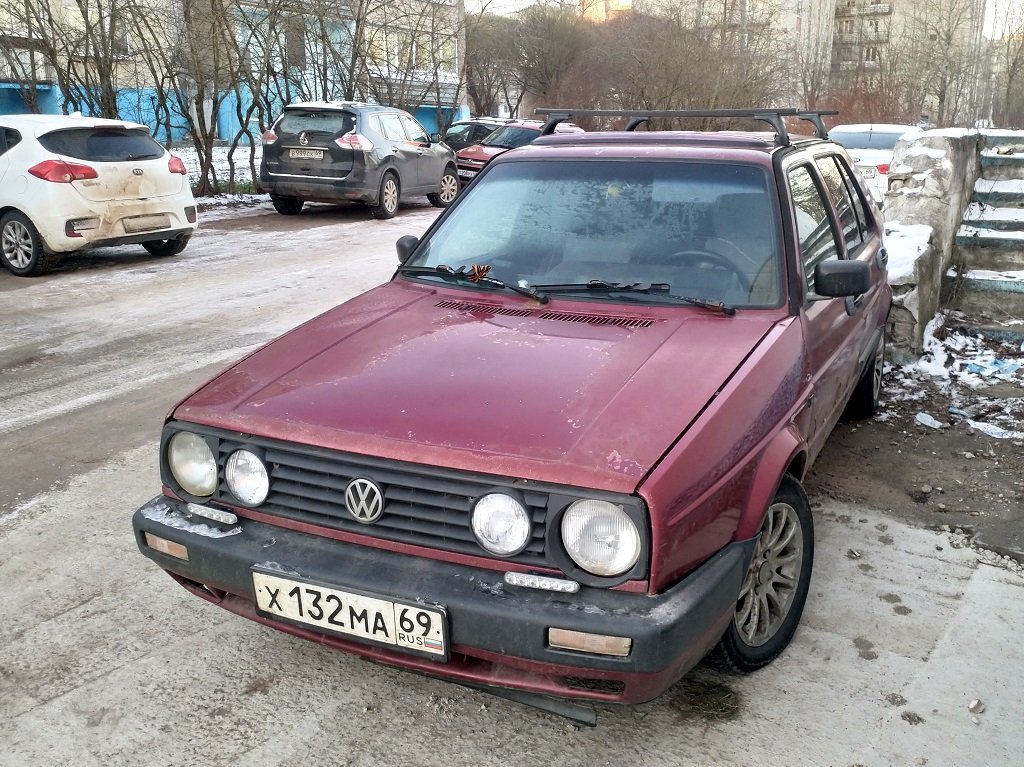 Тверская область, № Х 132 МА 69 — Volkswagen Golf (Typ 19) '83-92