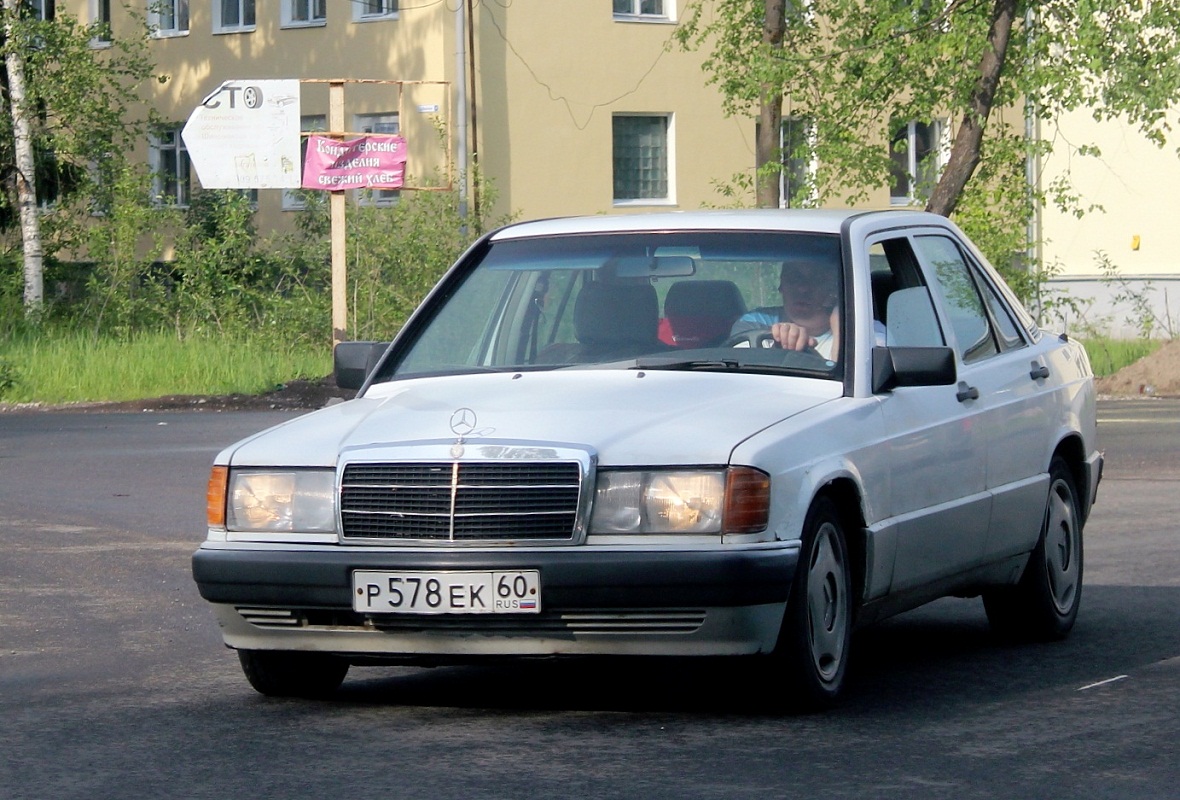 Псковская область, № Р 578 ЕК 60 — Mercedes-Benz (W201) '82-93