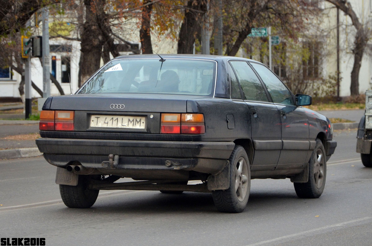 Северо-Казахстанская область, № T 411 LMM — Audi 100 (C3) '82-91