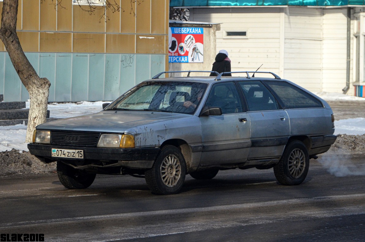 Северо-Казахстанская область, № 074 ZIZ 15 — Audi 100 Avant (C3) '82-91