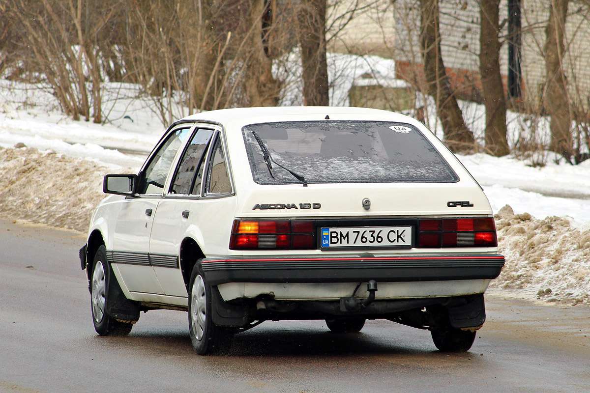 Сумская область, № ВМ 7636 СК — Opel Ascona (C) '81-88