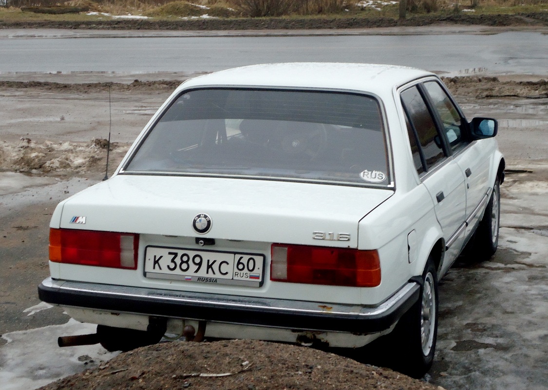 Псковская область, № К 389 КС 60 — BMW 3 Series (E30) '82-94