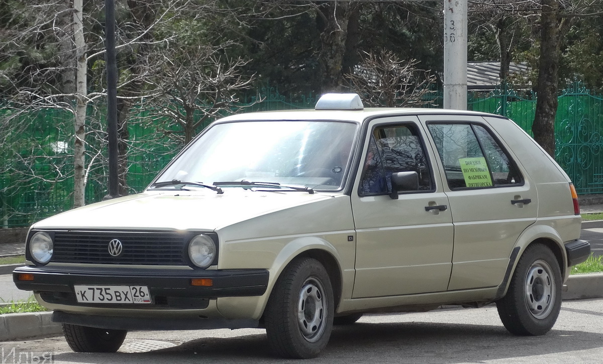 Ставропольский край, № К 735 ВХ 26 — Volkswagen Golf (Typ 19) '83-92