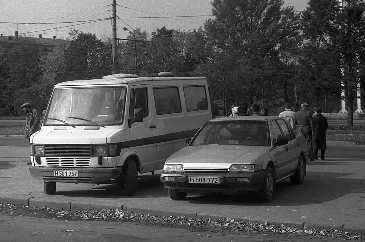 Москва, № H 501 757 — Mercedes-Benz T1 '76-96; Москва, № H 501 772 — Honda Accord (3G) '85-89