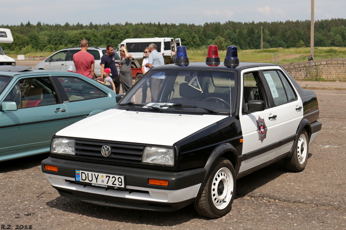 Литва, № DUY 729 — Volkswagen Jetta Mk2 (Typ 16) '84-92