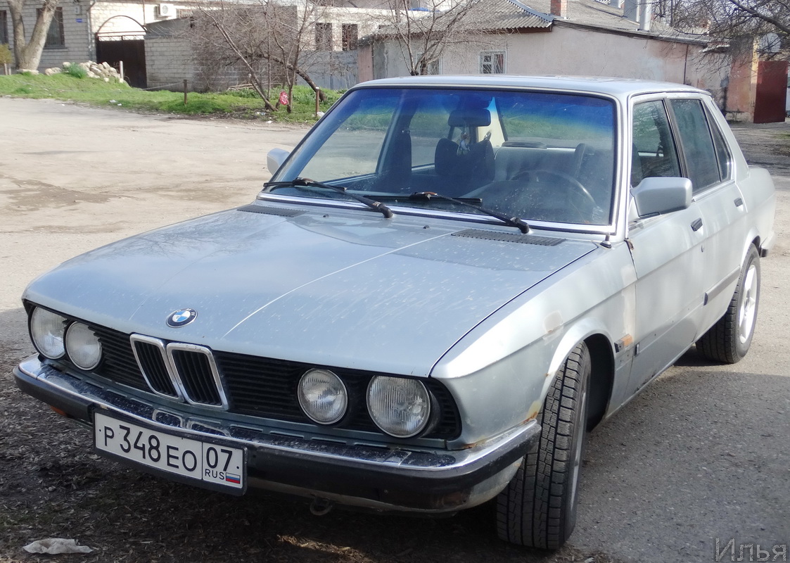 Кабардино-Балкария, № Р 348 ЕО 07 — BMW 5 Series (E28) '82-88