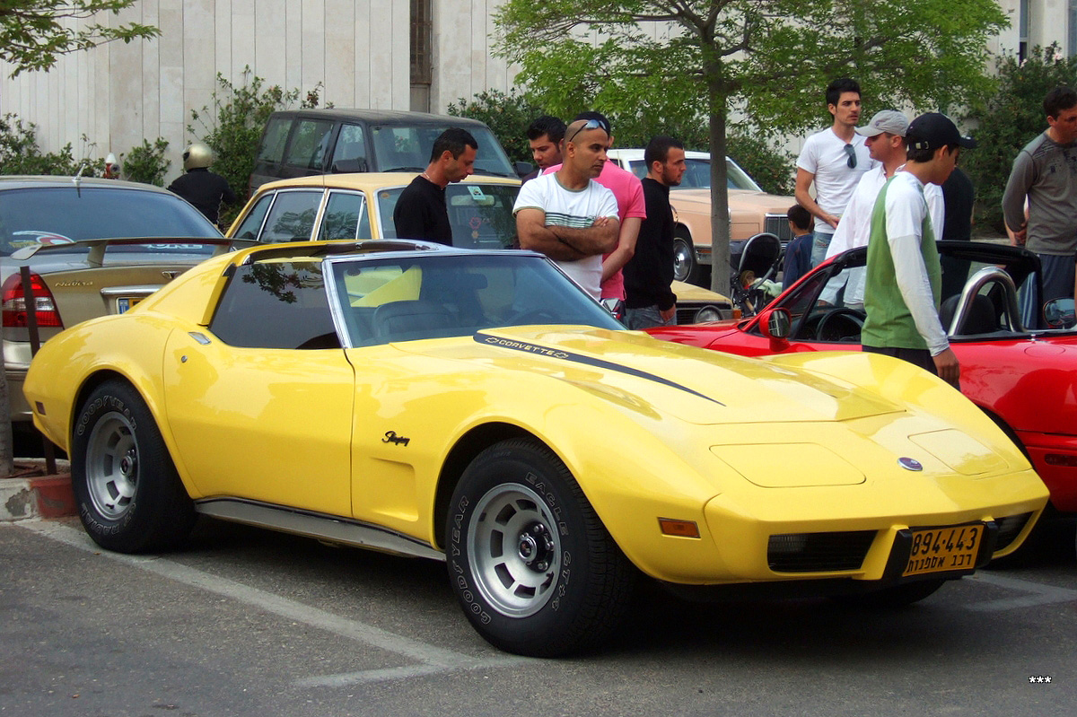 Израиль, № 894-443 — Chevrolet Corvette (C3) '68-82