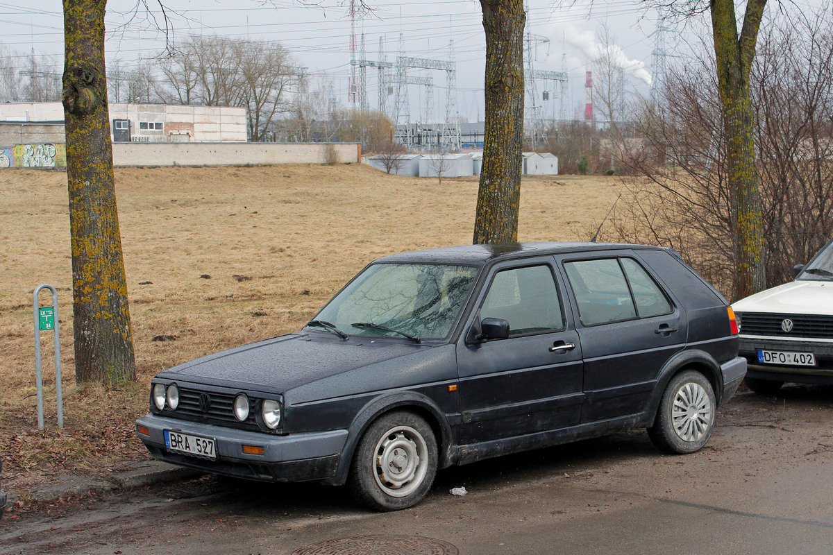 Литва, № BRA 527 — Volkswagen Golf (Typ 19) '83-92