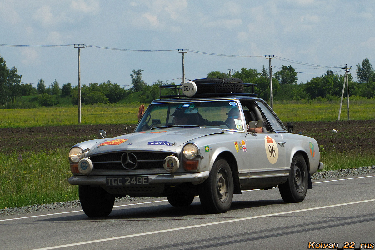 Великобритания, № TGC 248E — Mercedes-Benz (W113) '63-71; Ралли Пекин — Париж (Алтайский край)
