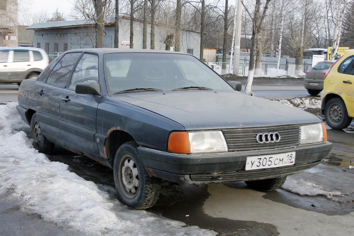 Удмуртия, № У 305 СМ 18 — Audi 100 (C3) '82-91