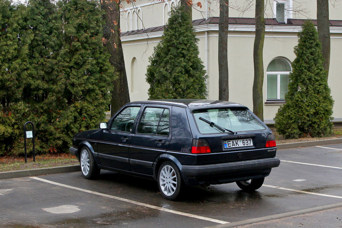 Литва, № EAK 637 — Volkswagen Golf (Typ 19) '83-92