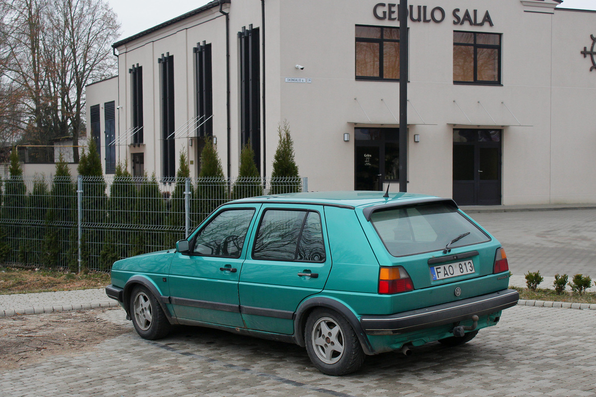 Литва, № FAO 813 — Volkswagen Golf (Typ 19) '83-92