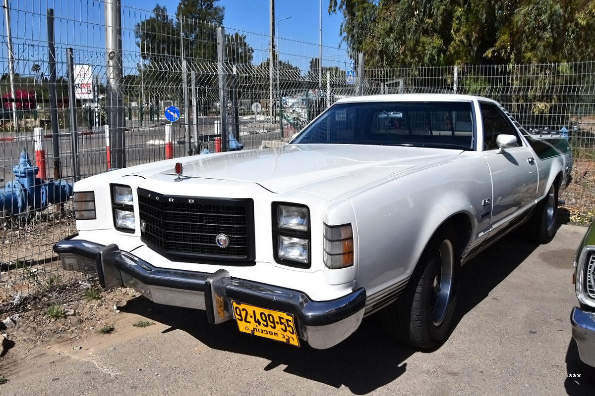 Израиль, № 92-499-55 — Ford Ranchero (7G) '77-79