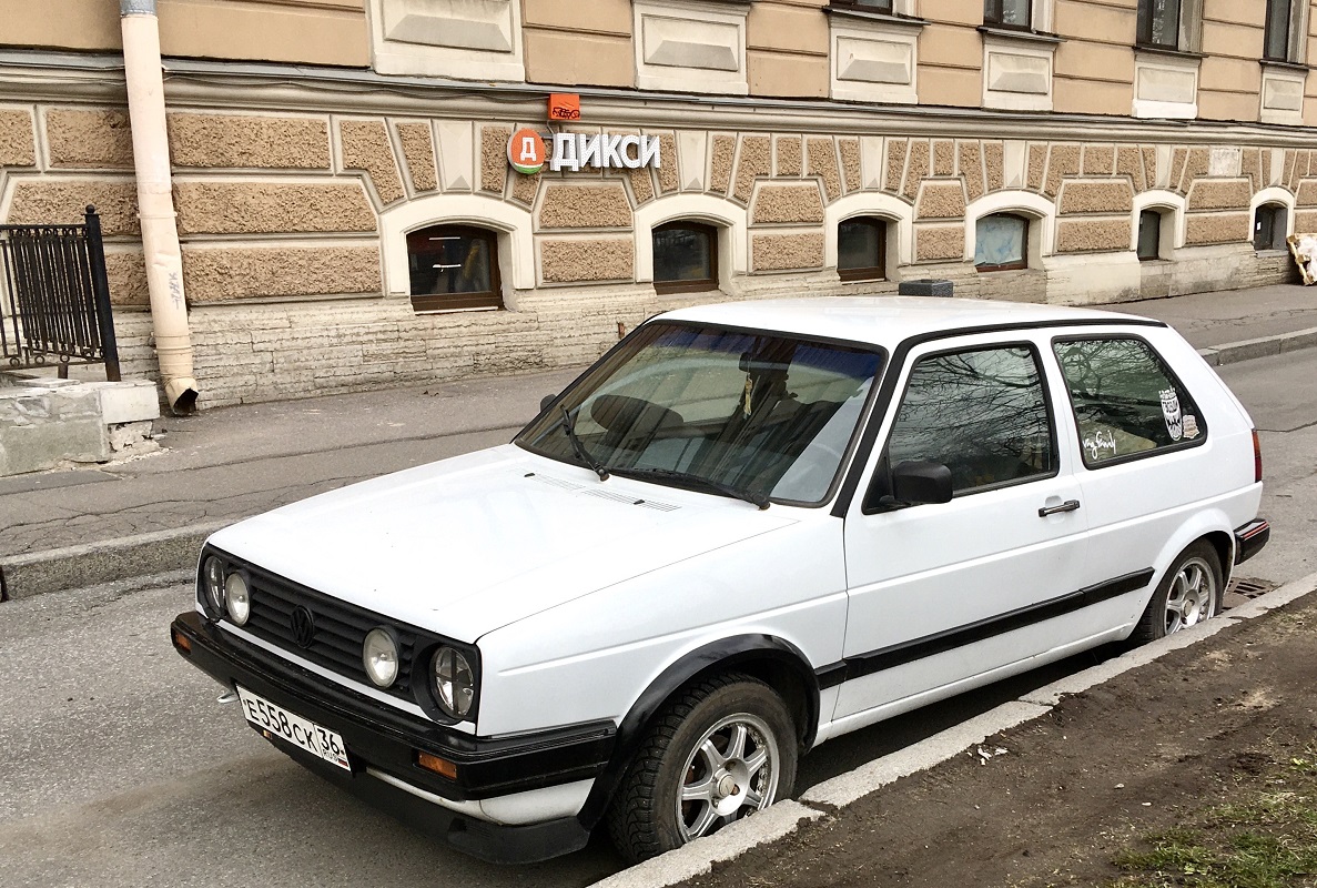 Воронежская область, № Е 558 СК 36 — Volkswagen Golf (Typ 19) '83-92