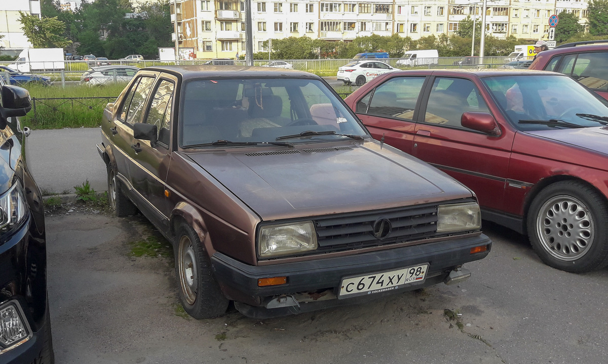 Санкт-Петербург, № С 674 ХУ 98 — Volkswagen Jetta Mk2 (Typ 16) '84-92