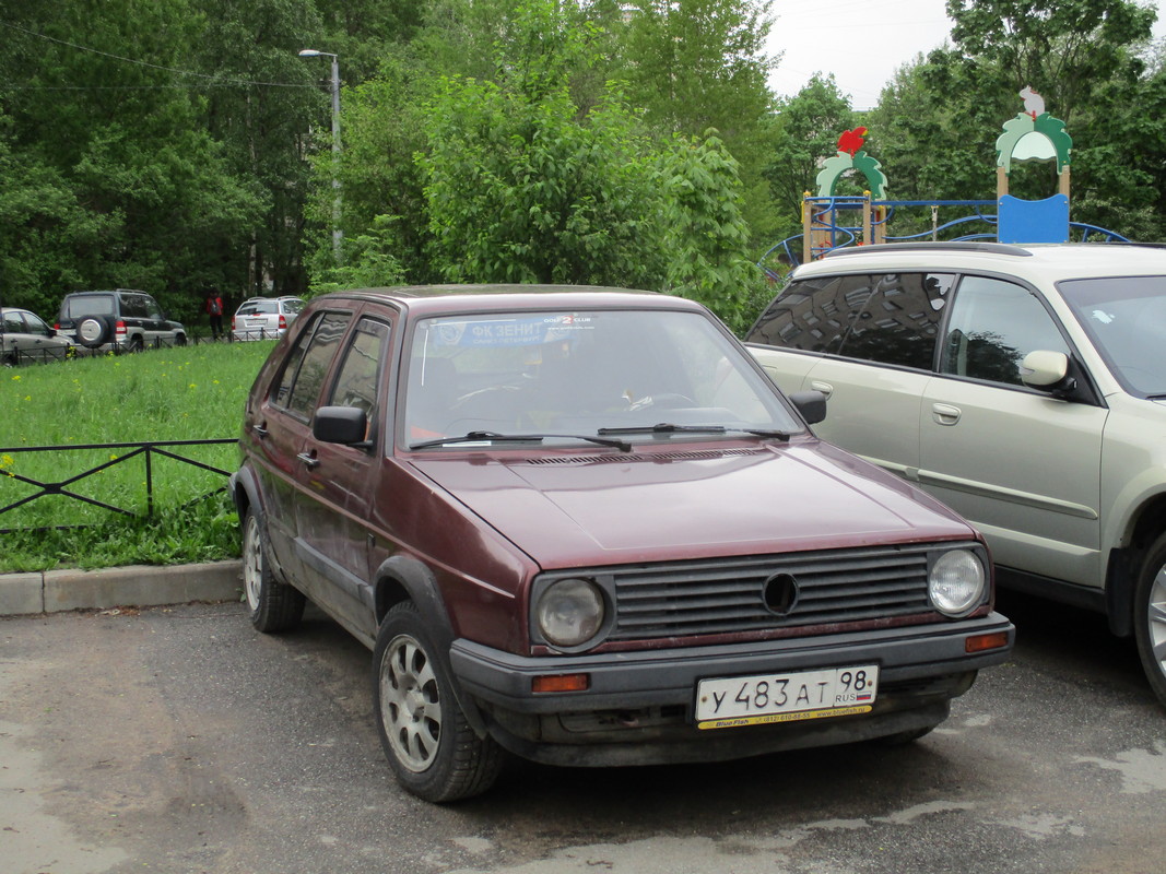 Санкт-Петербург, № У 483 АТ 98 — Volkswagen Golf (Typ 19) '83-92
