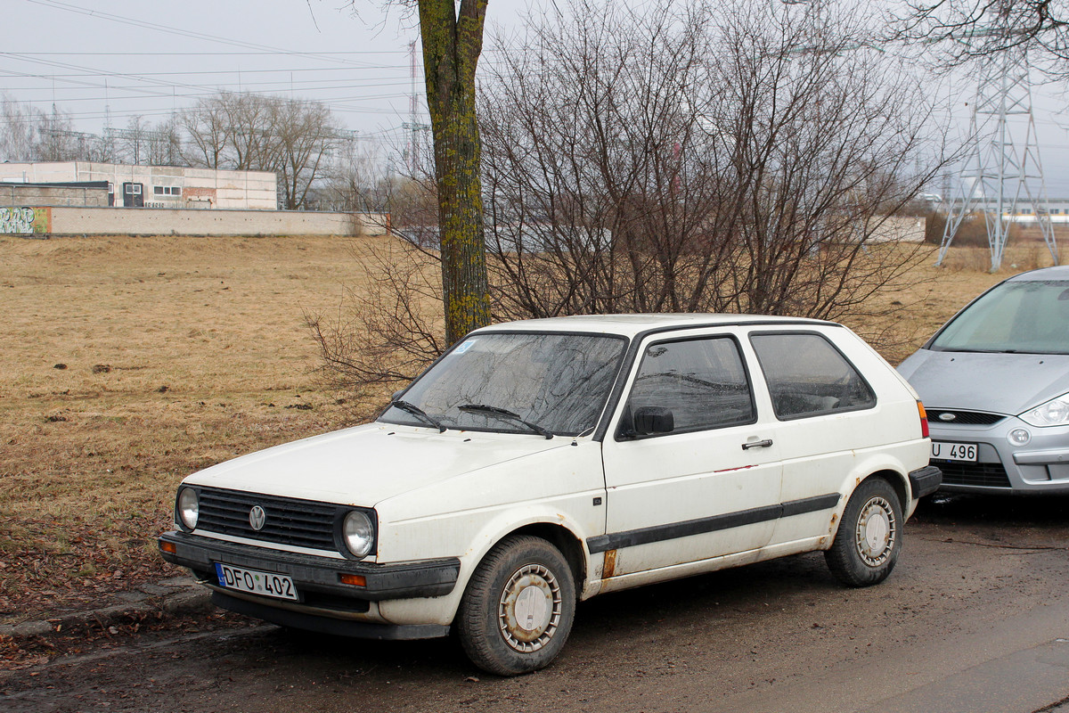 Литва, № DFO 402 — Volkswagen Golf (Typ 19) '83-92