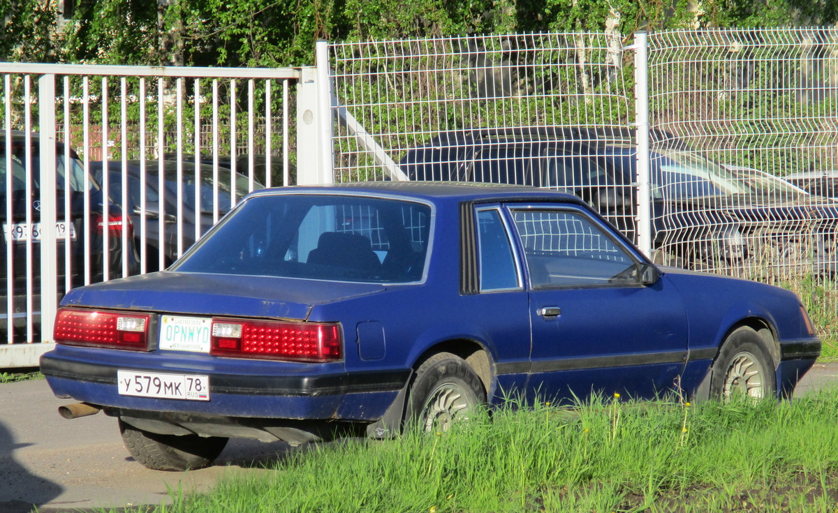 Санкт-Петербург, № У 579 МК 78 — Ford Mustang (3G) '79-93