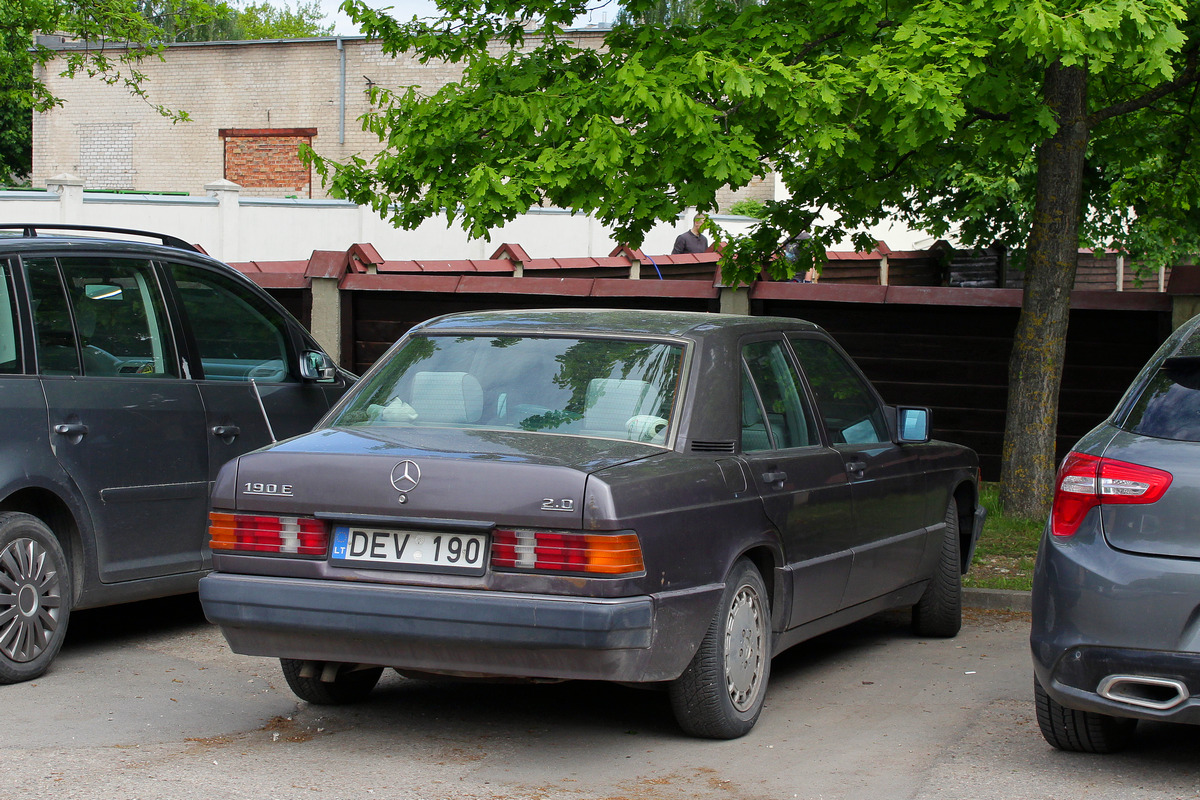 Литва, № DEV 190 — Mercedes-Benz (W201) '82-93