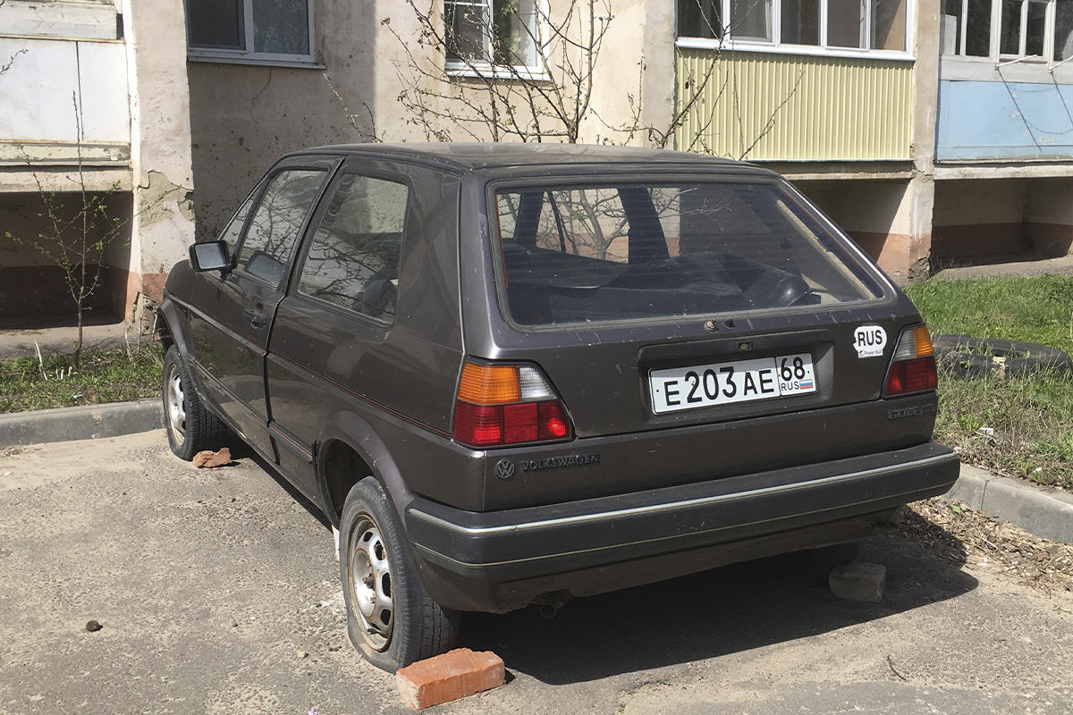 Тамбовская область, № Е 203 АЕ 68 — Volkswagen Golf (Typ 19) '83-92