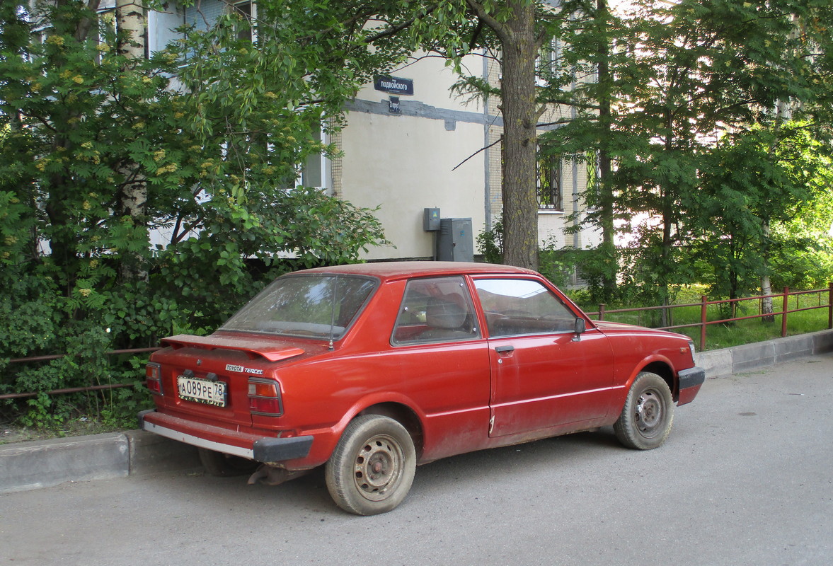 Санкт-Петербург, № А 089 РЕ 78 — Toyota Tercel (L20) '82-86