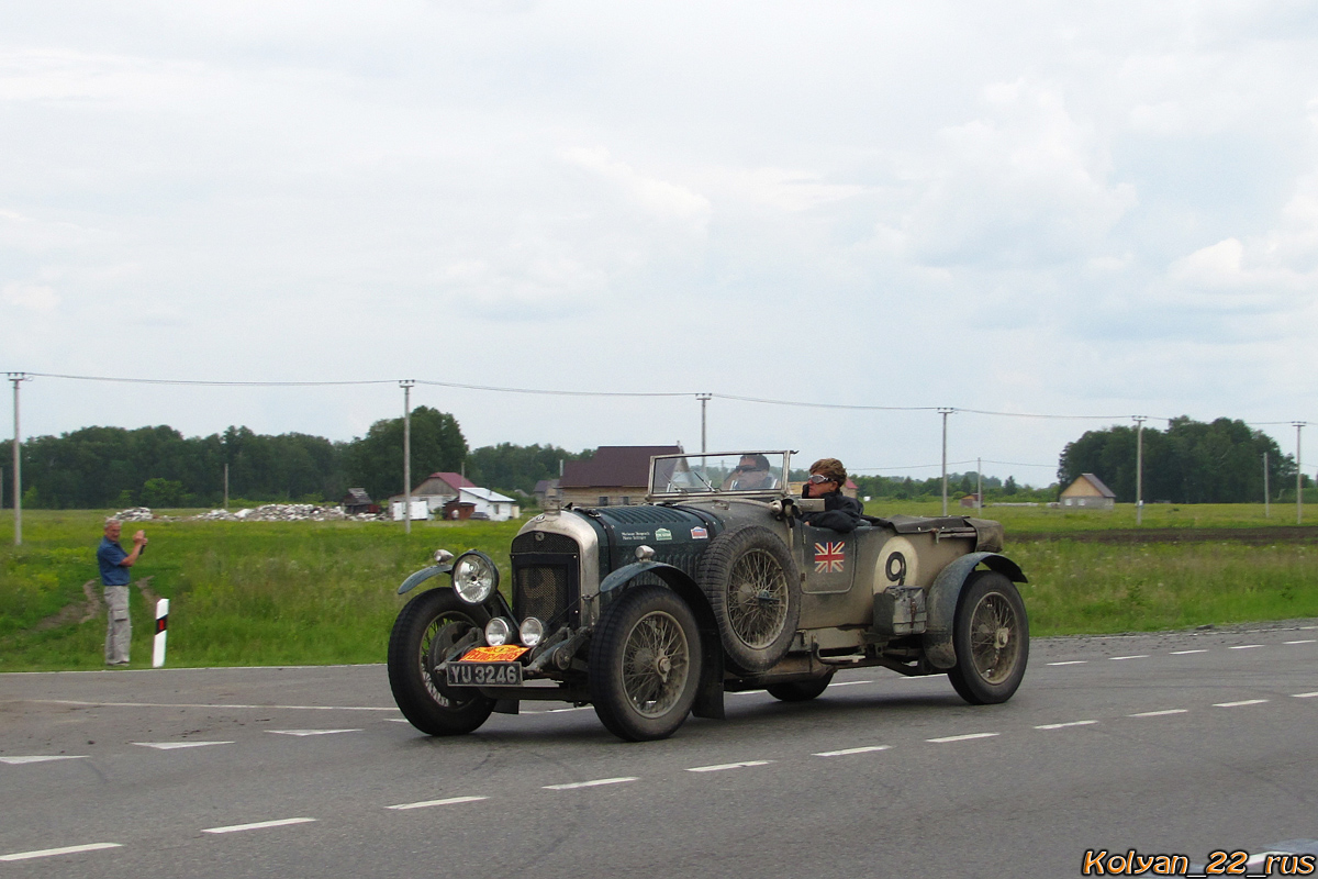 Великобритания, № YU 3246 — Bentley 4½ Litre '25-31; Ралли Пекин — Париж (Алтайский край)
