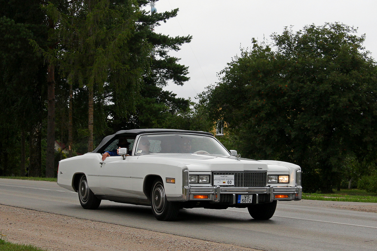Латвия, № VS-5012 — Cadillac Eldorado (9G) '71-78; Литва — Nesenstanti klasika 2021